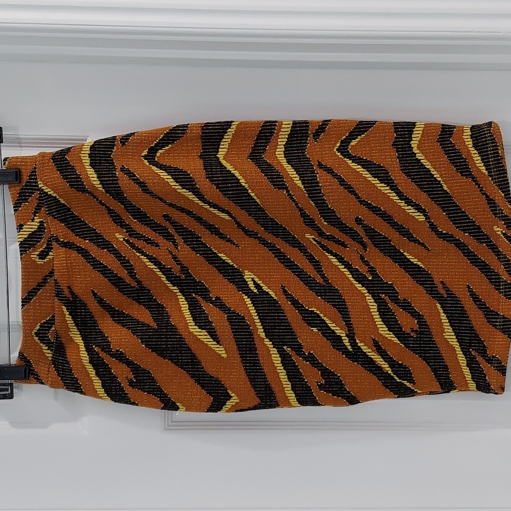 Animal Print Knit Skirt